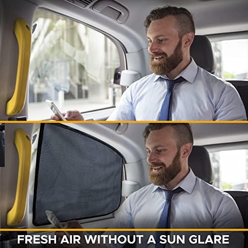 חלון צד צדדי של אקו -רכב צל שמש | יניקה שמש מגנטית לבלוקים אחוריים לרכב חום וקרני UV | גווני חלונות